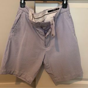 RLX Ralph Lauren golf shorts, size 32, Purple, Seersucker
